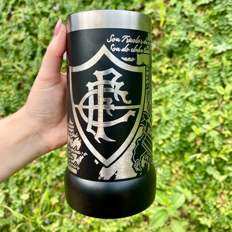 Caneca  de Chopp FLUMINENSE Exclusiva 710ml 360º em Aço Inox Térmica – Gravação a Laser em Oferta na Shopee