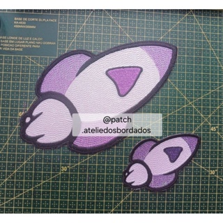 Patch bordado termocolante Emiliy Vick foguete Roxo em Oferta na Shopee