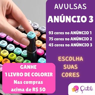 Caneta Marcadora Touch (AVULSA) - ANÚNCIO 3 - Ponta Dupla Para Colorir Unidade em Oferta na Shopee