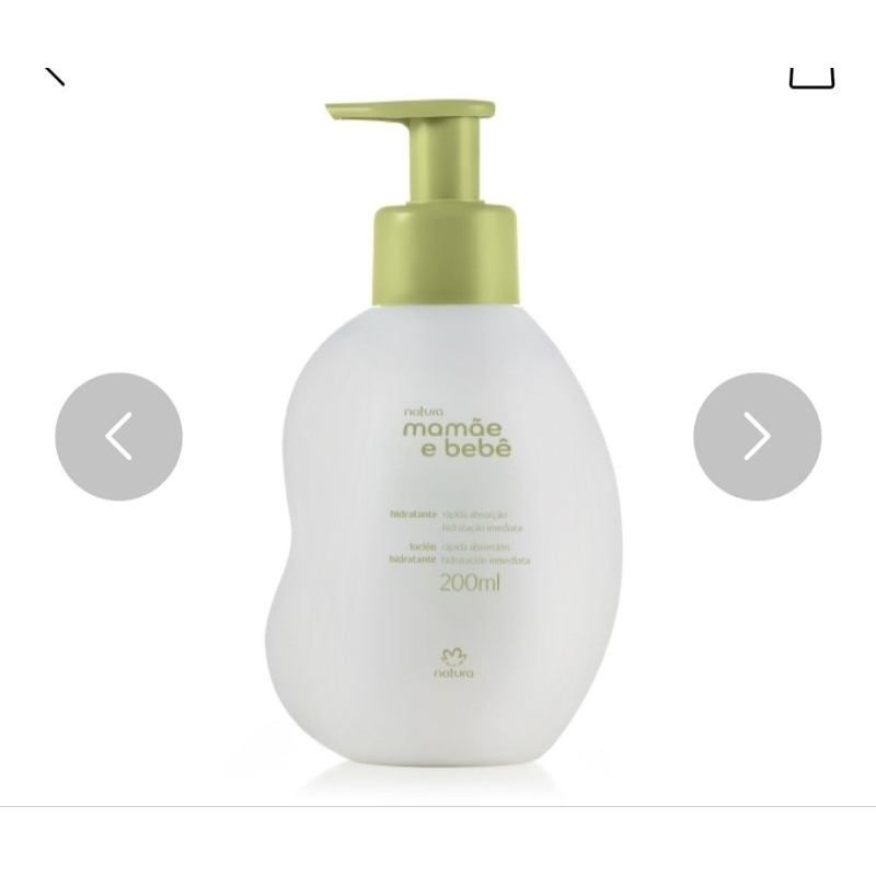 Hidratante Corporal Mamãe e Bebê Natura 200ml - Vegano, Sem Álcool, 96% Ingredientes Naturais