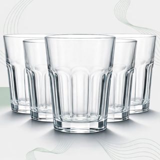 Jogo de Copos de Vidro 350ml Kit 6 Peças Água Suco Drink Refrigerante | Mesa Posta Cozinha em Oferta na Shopee