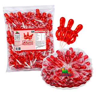 Pirulito Chupeta - Chupetinha Vermelho com 10 Unidades -  Rei do Pirulito em Oferta na Shopee