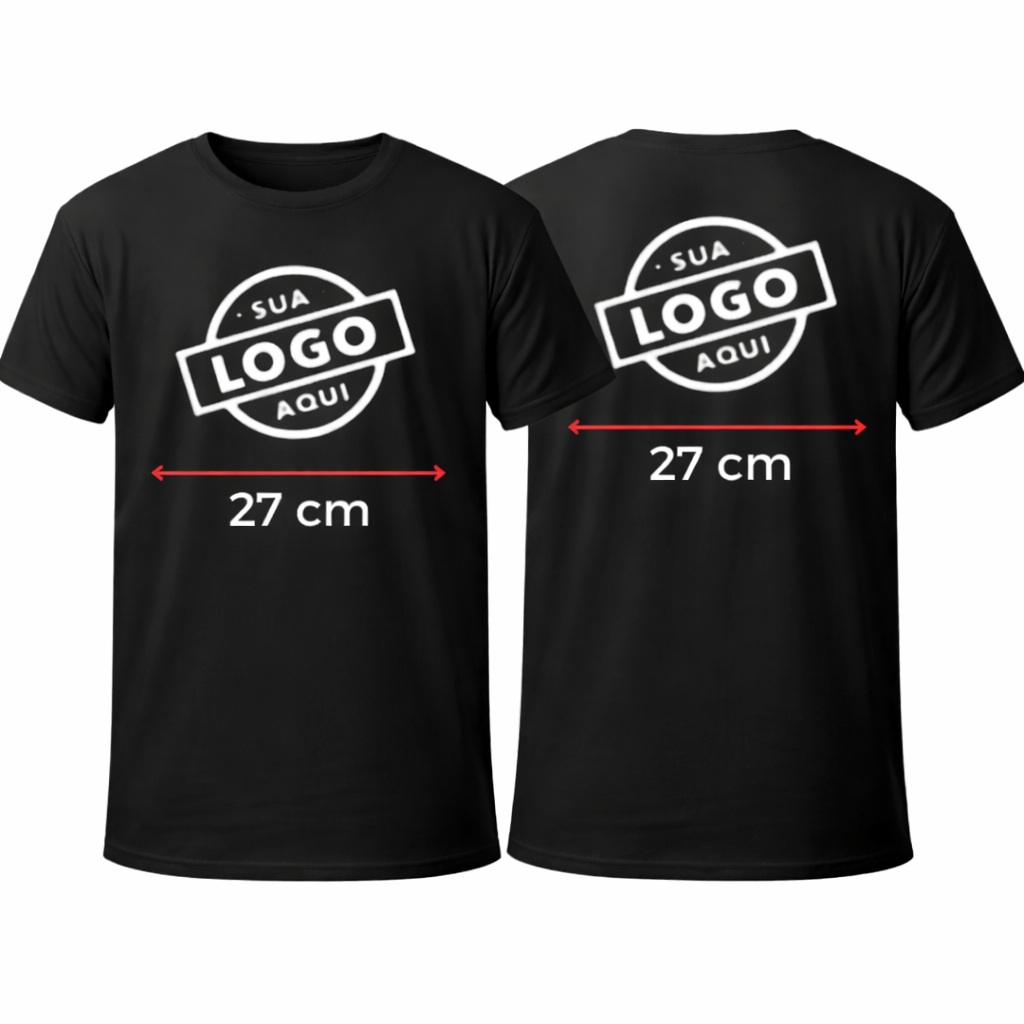 Camiseta Personalizada Com Sua Logo Camisa 100% Algodão