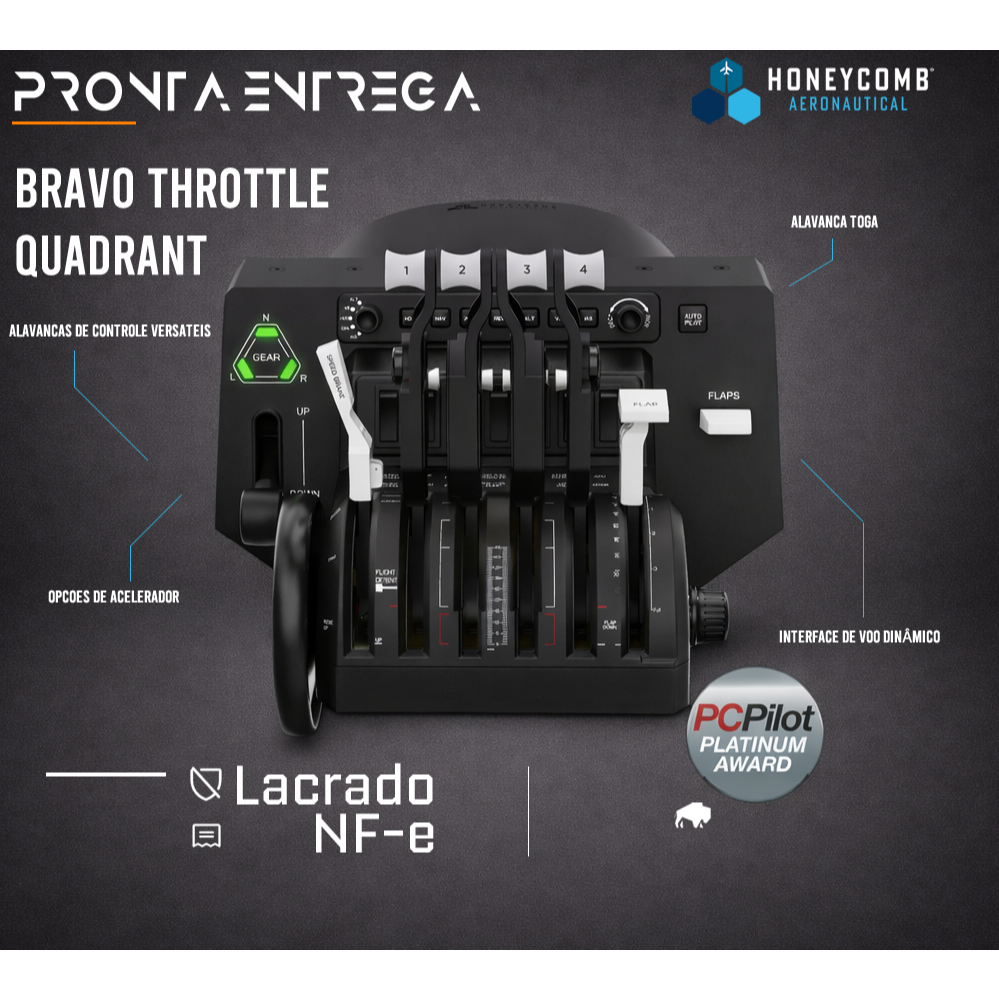 Honeycomb Aeronautical Bravo Throttle Quadrant PC e Xbox