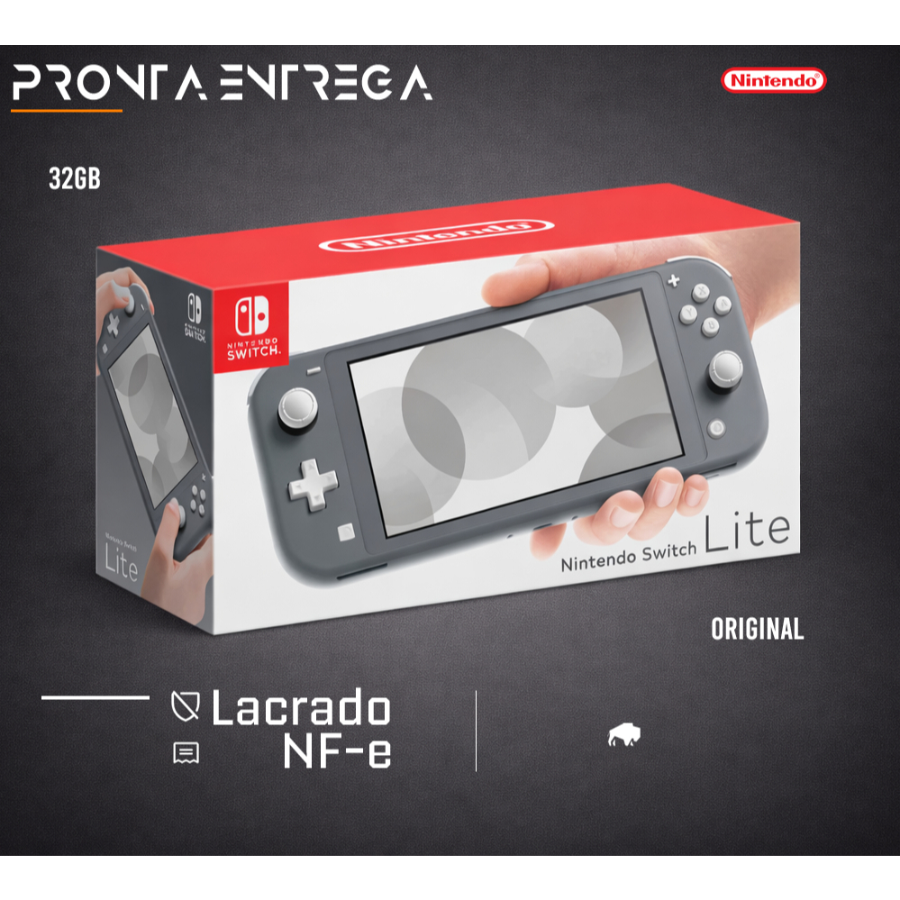 Console Nintendo Switch Lite 32GB Cinza Gray