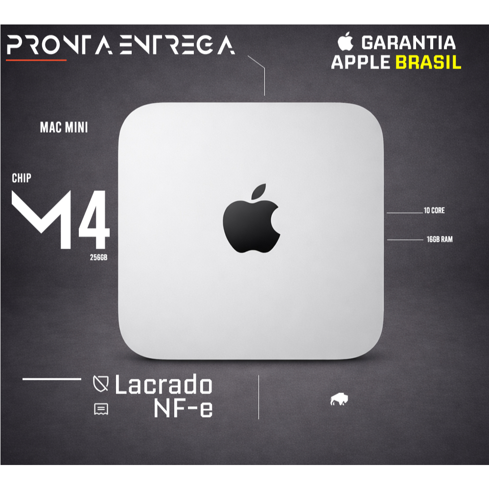 Apple Mac Mini M4 10-core Chip 16GB RAM 256GB SSD em Oferta na Shopee