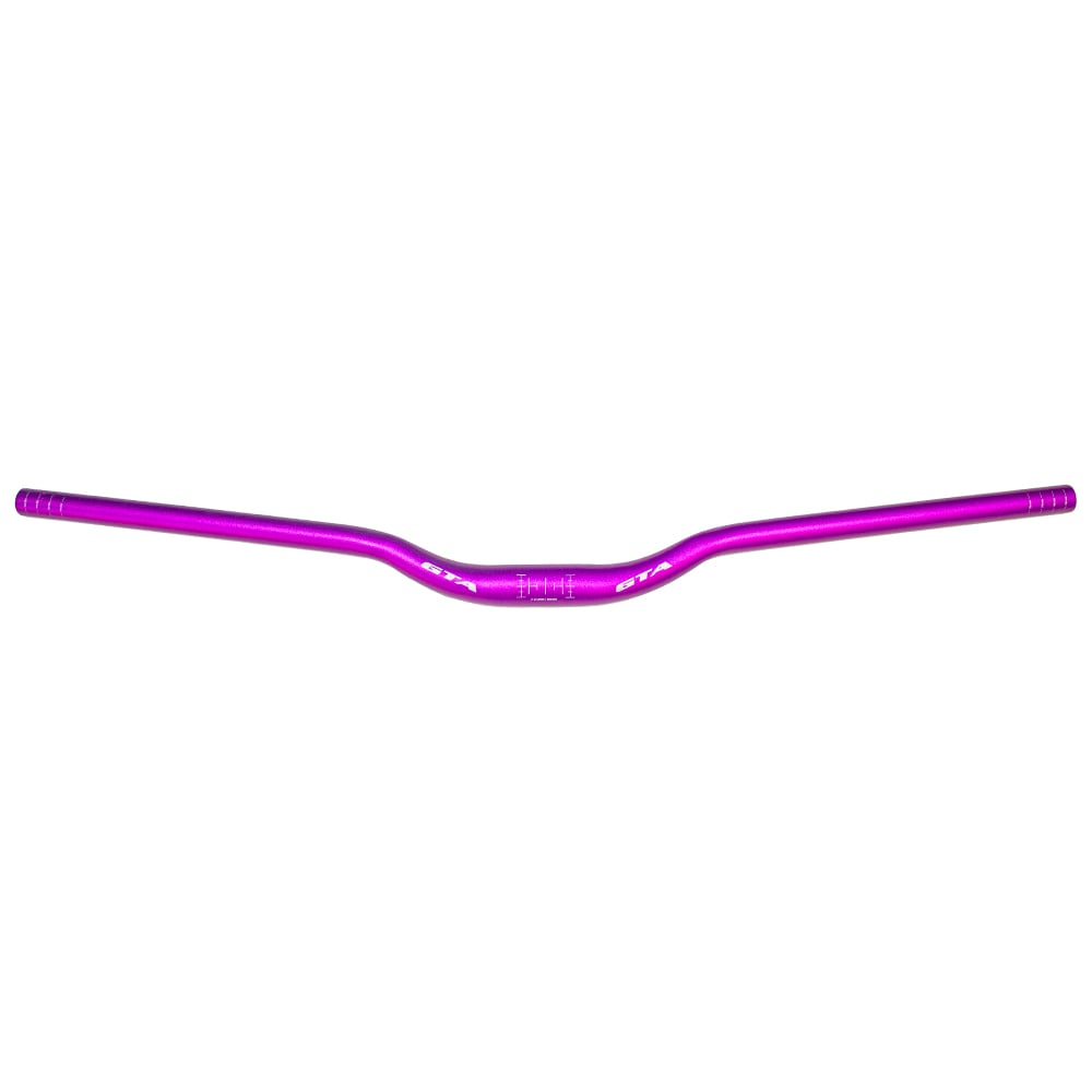 Guidão Bicicleta Elevado Voador Downhill Alto Rise 35mm Aluminio 31.8 800mm Roxo