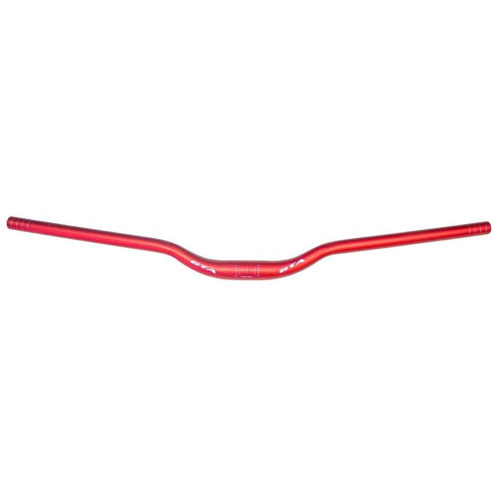 Guidão Bicicleta Elevado Voador Downhill Alto Rise 35mm Aluminio 31.8 800mm Vermelho