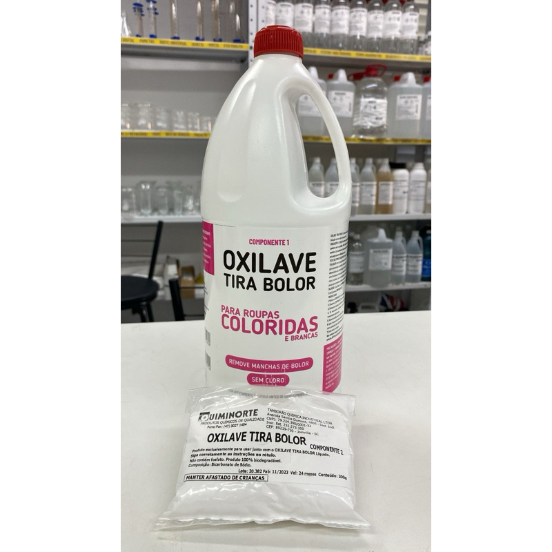 Oxilave tira bolor de roupas coloridas e brancas quiminorte 2 litros em Oferta na Shopee