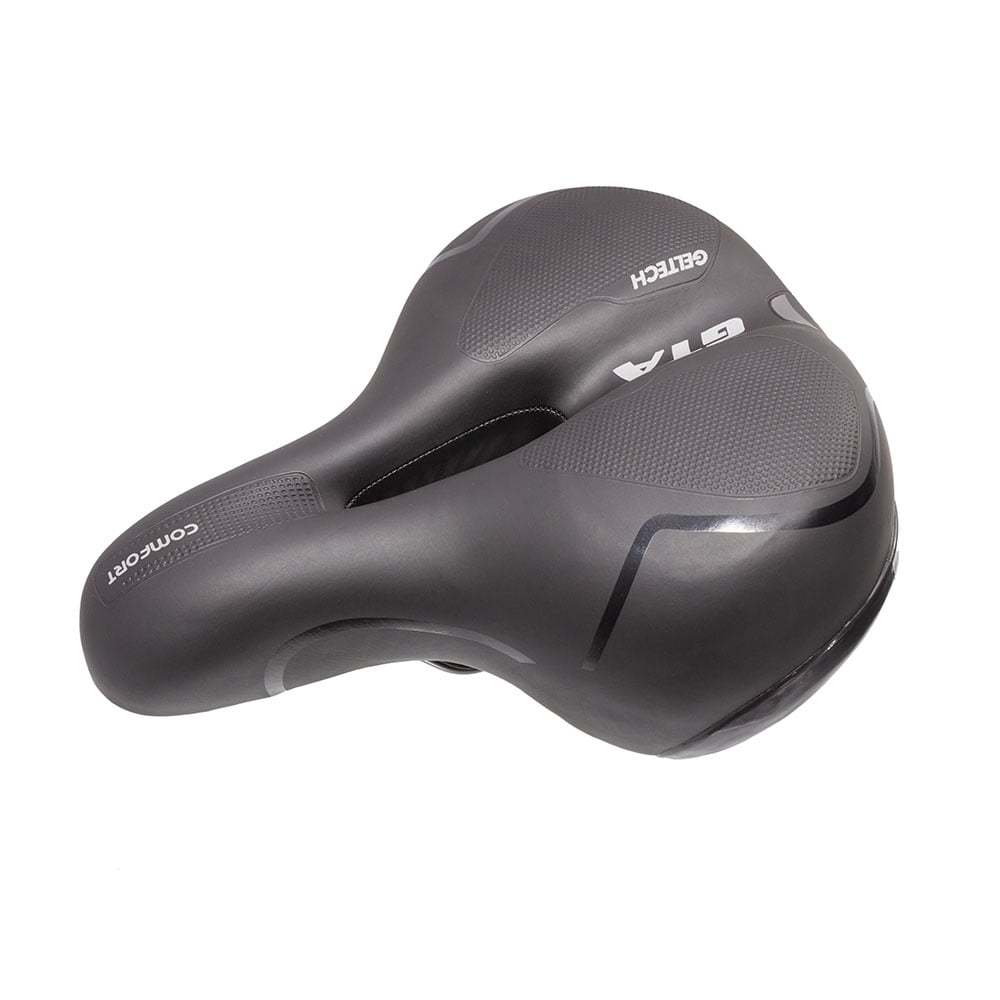 Selim Banco Bike Confortável Assento Vazado Gta Cofort Geltech Macio largo Com Refletor e Elastômero