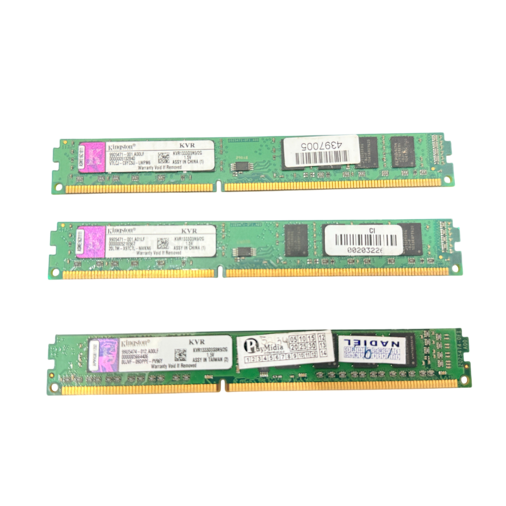 Memória Ram 2gb Valueram Kingston Kvr1333d3n9/2g Ddr3 1333mh