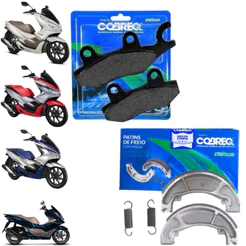 Kit Lona Patim Freio + Pastilha Dianteira PCX 160 2022 2023 2024 2025 COM FREIO CBS e SEM ABS Cobreq