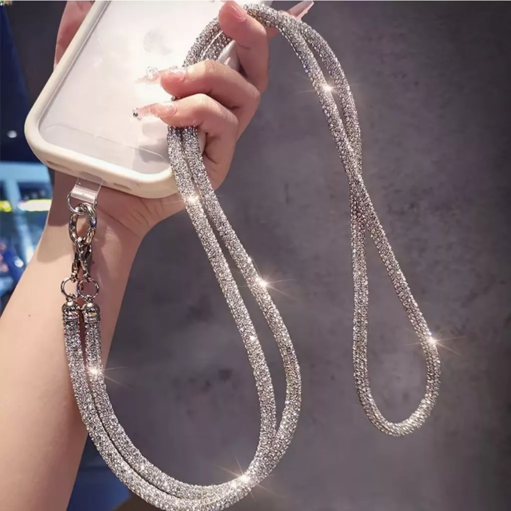 Cordão Antiqueda Para Celular Brilhoso Alça para Celular antifurto da Moda — imagem 1