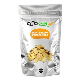 Batata Baroa Chips P&P - Com Sal Rosa 500g Natural e Sem Glúten em Oferta na Shopee