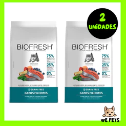 Kit 2 x Ração 400g Biofresh Gato Filhote Salmao
