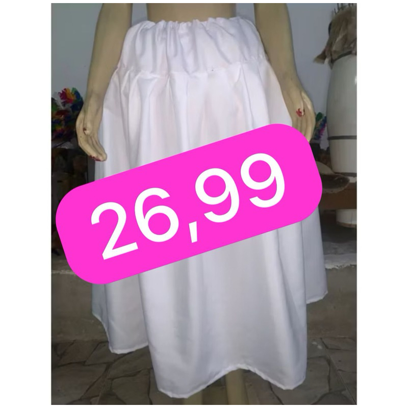 Umbanda e candomblé, saia simples oxford/tactel. ENVIO IMEDIATO! em Oferta na Shopee
