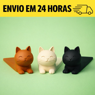 Trava de porta Cat Decorativa e util 1 unidade várias cores disponíveis em Oferta na Shopee