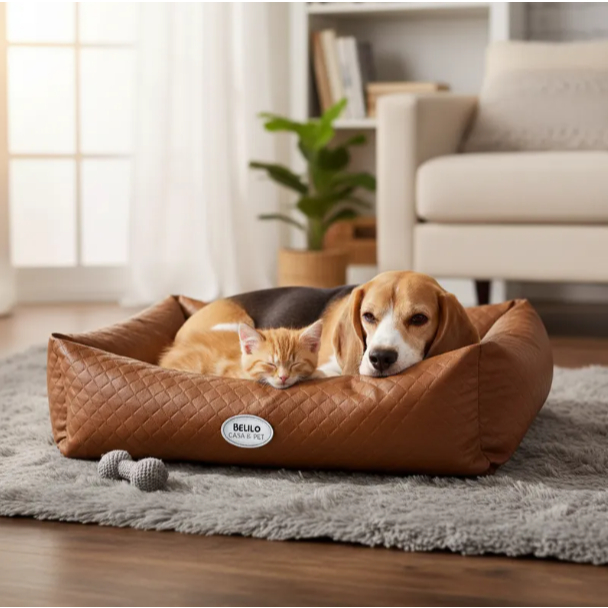 Cama para cachorro Caminha de cachorro e gato BELILO PET Cama pet Corino 100% Impermeável em Oferta na Shopee