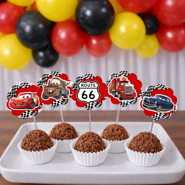 Topper de docinhos ou cupcake CARROS RELAMPAGO MCQUEEN /tags CARROS RELAMPAGO MCQUEEN