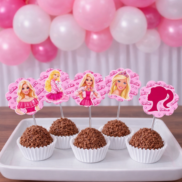 Topper de docinhos ou cupcake BARBIE /tags BARBIE