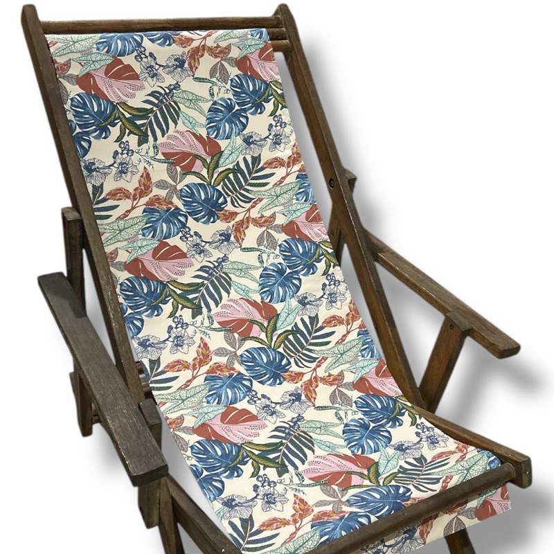 tecido pano refil para espreguiçadeira preguiçosa para cadeira de madeira só o pano em Oferta na Shopee