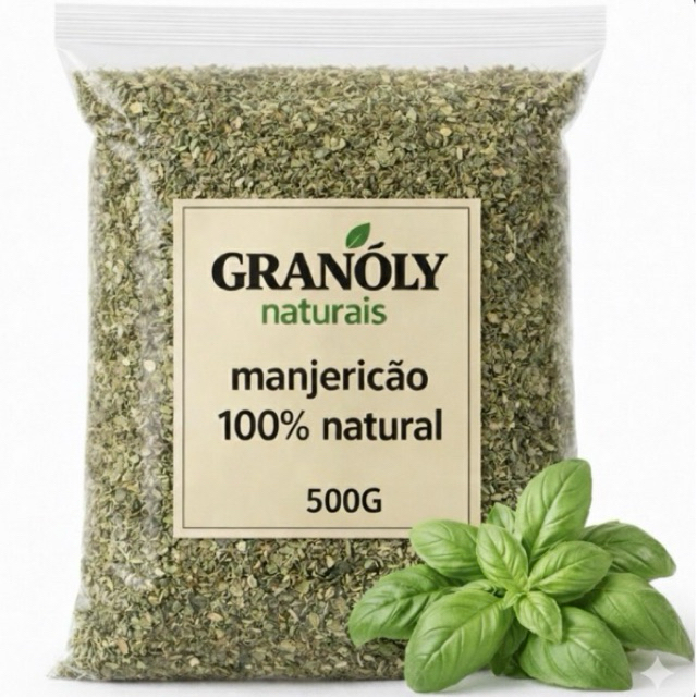 Manjericão Desidratado 500g | Erva Aromática Seca em Oferta na Shopee