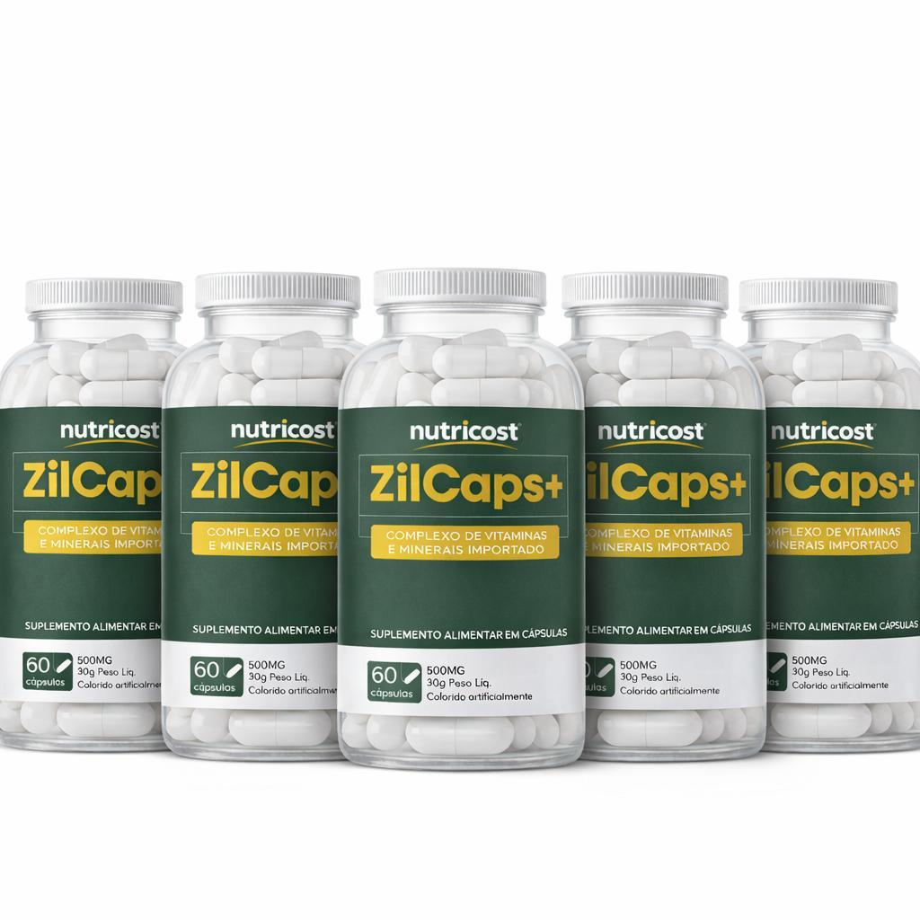 5 ZilCaps+ em cápsulas 60 unid - Suplemento uso diário Envio Rápido