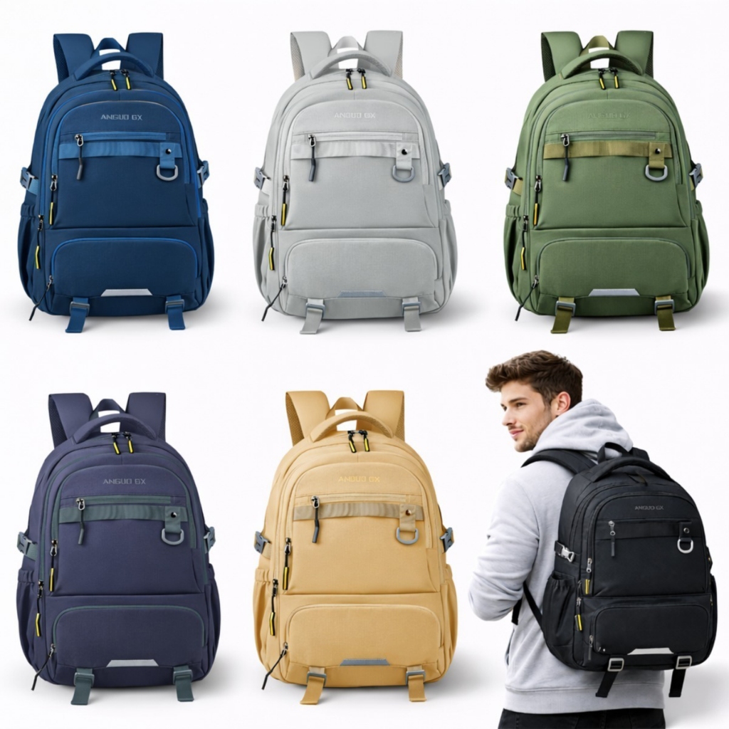 Mochila Escolar Adolescente Para Notebook Até 15 Polegadas, Resistente À Água, Acolchoada, Reforçada