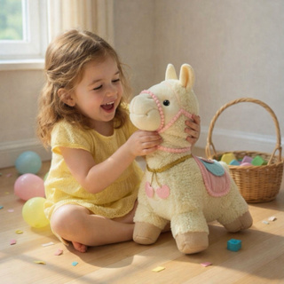 Lhama de Pelúcia 35cm Brinquedo Infantil Decoração Festa Menino Menina em Oferta na Shopee