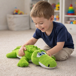 Jacaré de Pelúcia 61cm Grande Antialérgico Brinquedo Infantil Safari em Oferta na Shopee