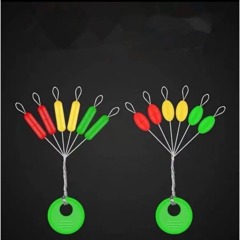 Stopper Mix Color Para Pesca Kit com 60 unidades