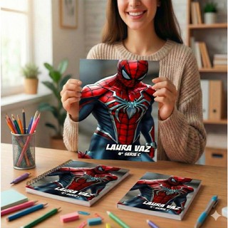Adesivo encapar caderno Homem Aranha Personalizado em Oferta na Shopee
