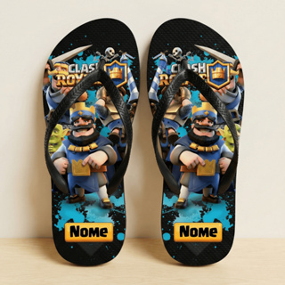 Chinelo Clash Royale COM NOME Personalizado Adulto Infantil 4 modelos em Oferta na Shopee