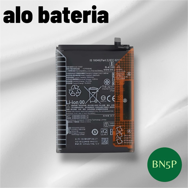 BAT COMPATIVEL NOTE 13 4G / NOTE 13 5G (BN5P) ORG NOVA COM GARANTIA 90 DIAS