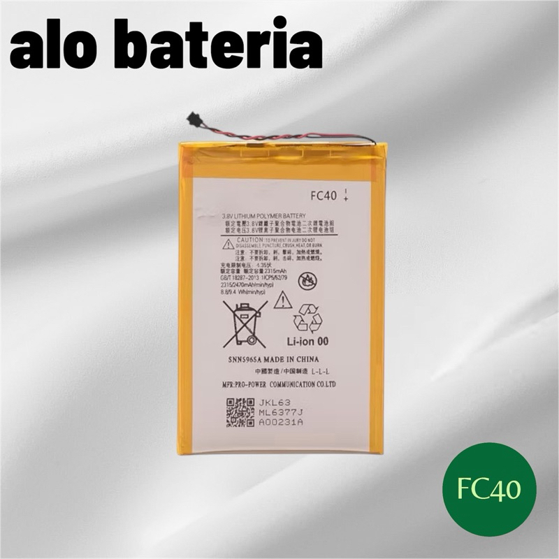 BAT COMPATIVEL G3 (FC40) ORG NOVA COM GARANTIA 90 DIAS