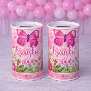 ADESIVO de Cofrinho Personalizado JARDIM / FAZEMOS TODOS OS TEMAS em Oferta na Shopee