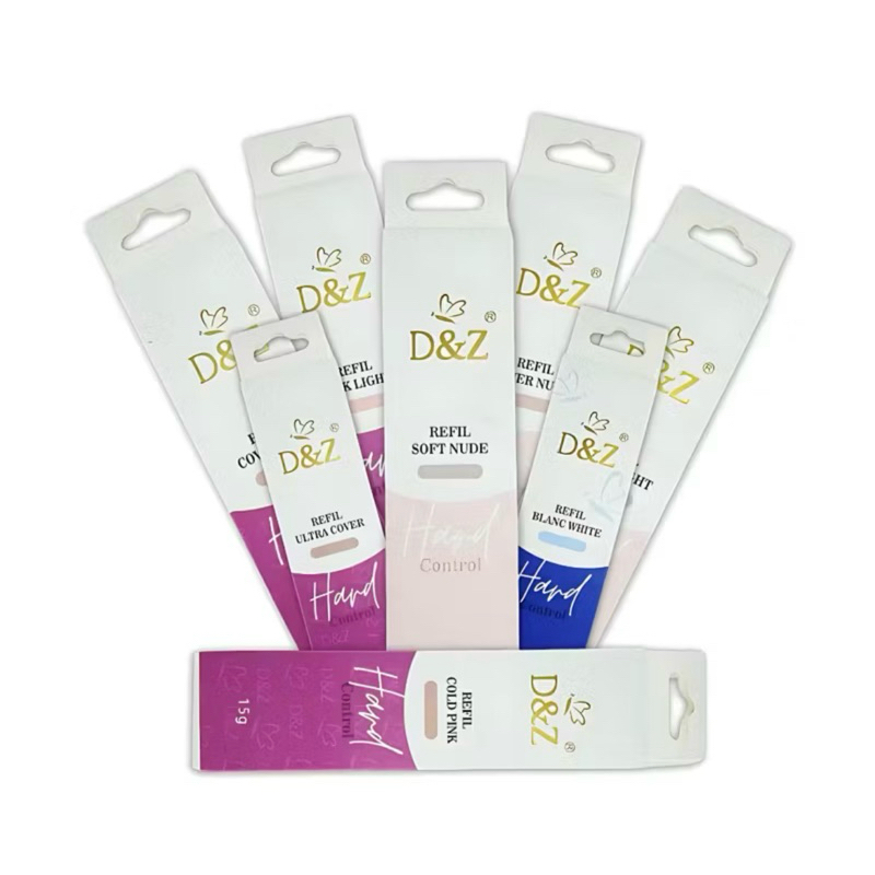 kit 6 unid de sache refil gel uv/led D&Z gel control - 15ml cada
