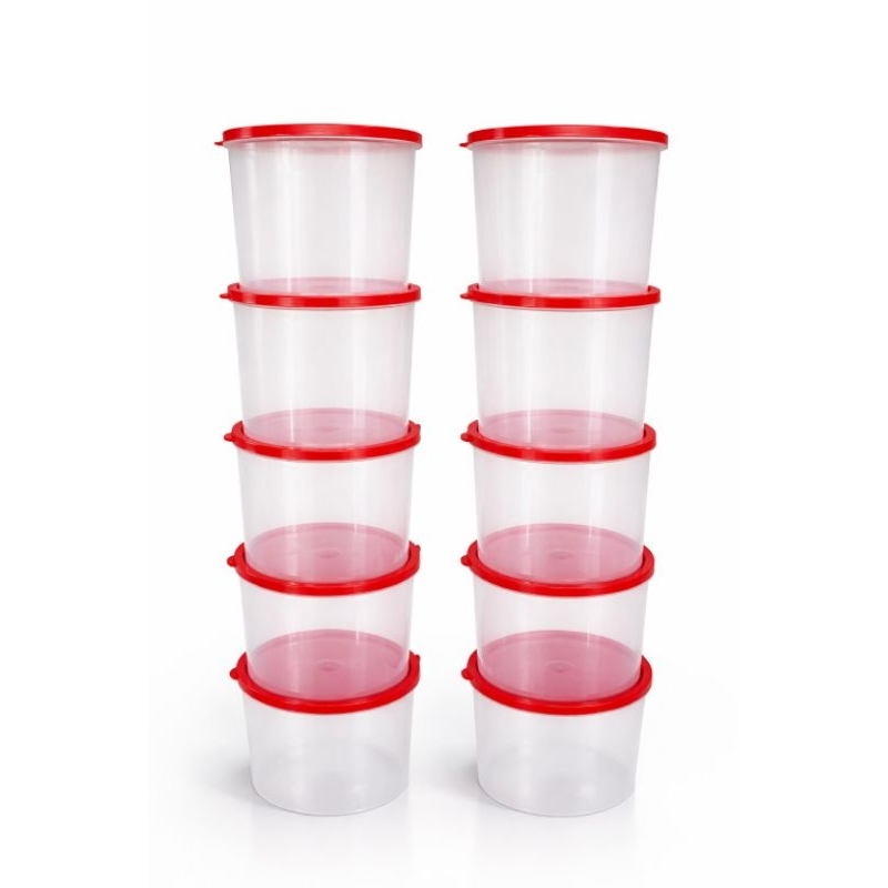 Kit Potes Plástico Porta Mantimentos Organizador Alimentos Diversas Cores De Tampas 1Litro Cozinha em Oferta na Shopee