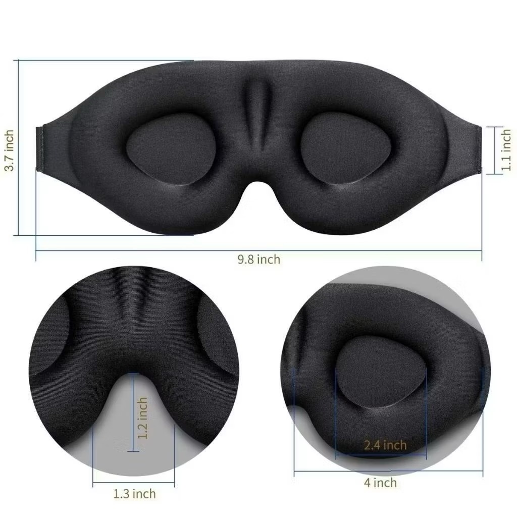 3D Máscara Espuma Confortavel de dormir, 100% Sombra Blackout, Zero Pressão Eye, Venda, Tampa do olho noturno em Oferta na Shopee