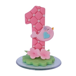 Vela Aniversário Jardim Encantado Biscuit Personalizada Topo de Bolo Luxo em Oferta na Shopee