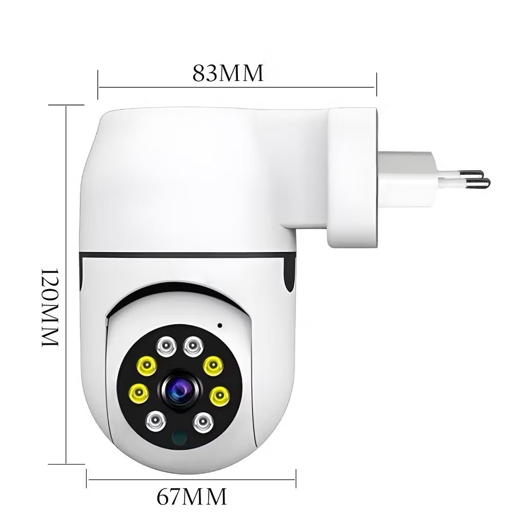 Câmera Tomada Wi-fi facilidade na instalação - Ambiente interno App Yoosee
