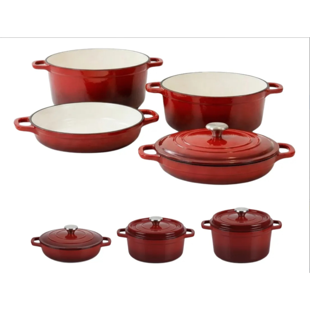 Conjunto de Panelas Ferro Fundido 3 Peças – Caçarola e Panelas Premium Alta Durabilidade