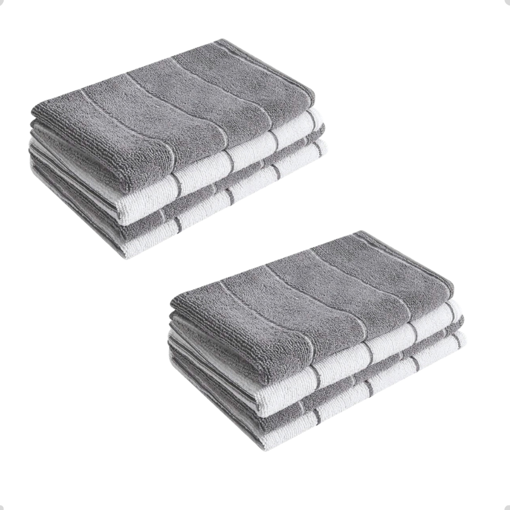 Pano de Chão Microfibra 2 Unidades Celeste Grande 80x50 Alta Absorção Multiuso Limpeza Secagem em Oferta na Shopee