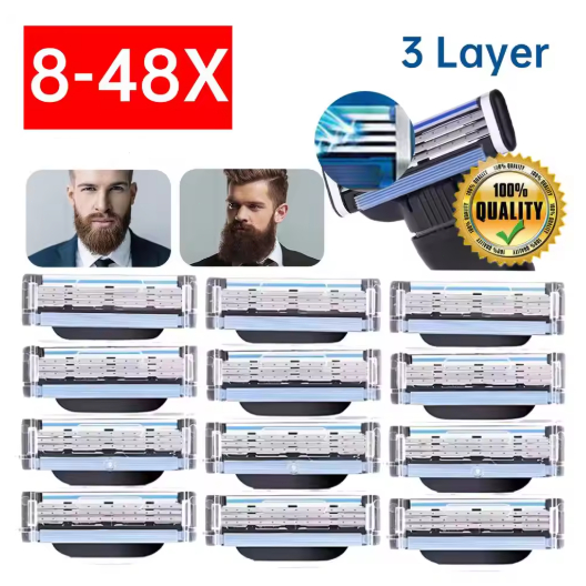 16/8/4 pcs Geely MACH 3 Barbeador Manual Masculino De Segurança Facial Barbear Depilação barbeador manual