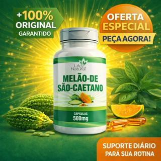 Melão de São Caetano 500mg | Auxilia no Controle da Glicose | Apoio Metabólico Natural-120 Cápsulas em Oferta na Shopee