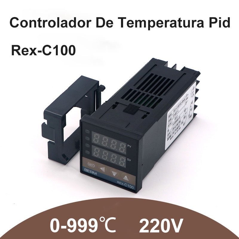 Controlador De Temperatura Pid Rex-C100 Saída Relé Para Contator 1370 graus forno elétrico. em Oferta na Shopee