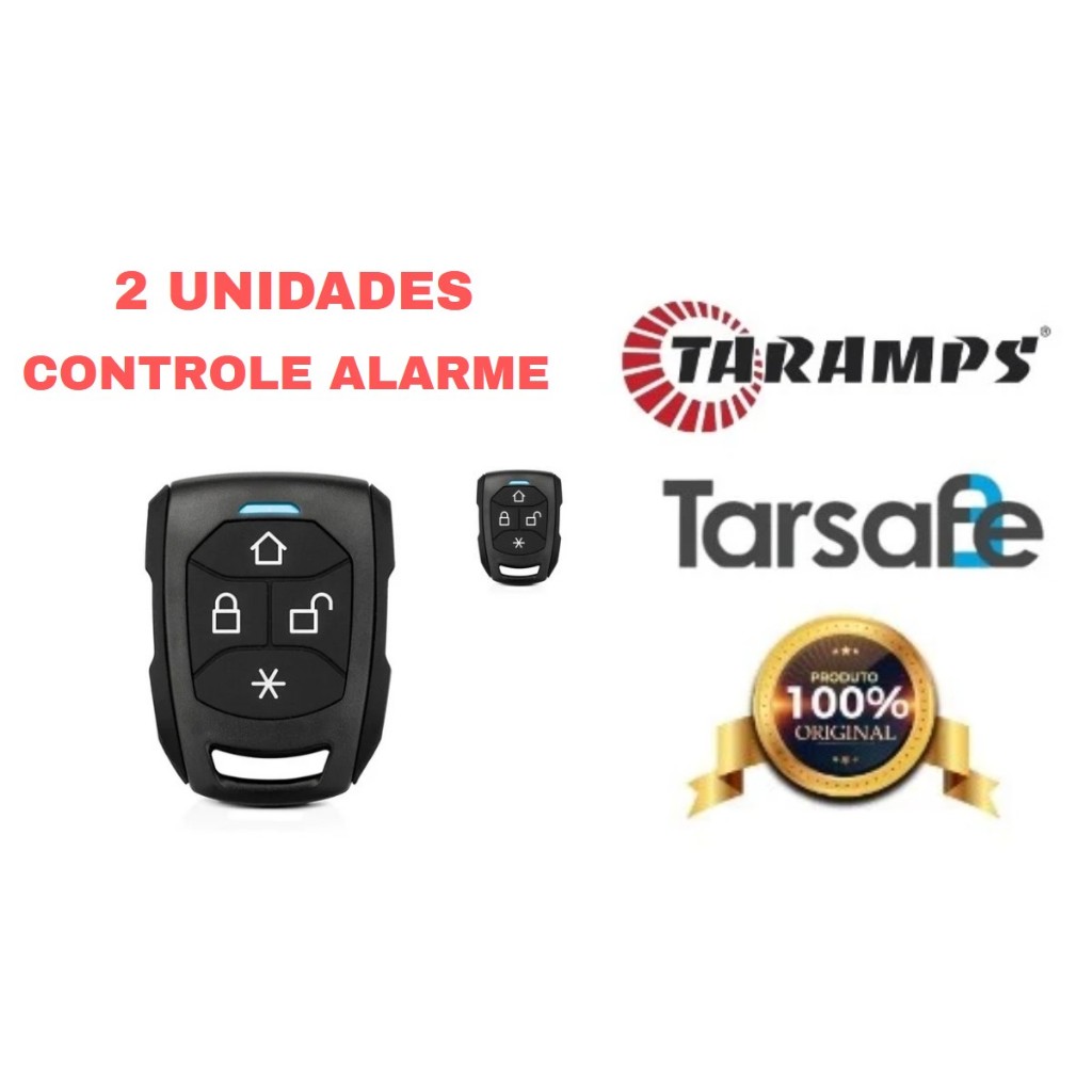 2 Controle alarme Taramps, Tarsafe Preto original (todos modelos da marca)
