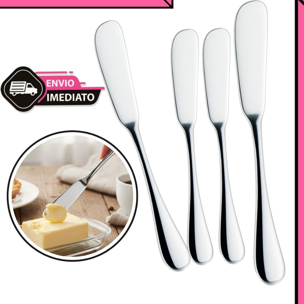 Espátulas Inox Multiuso – Ideal para Geleia, Patê, Manteiga e Margarina em Oferta na Shopee