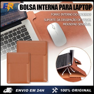 Capa Para Notebook Stand Macia De Couro PU Macbook Air M2 13,3-16 Polegadas Bolsa em Oferta na Shopee