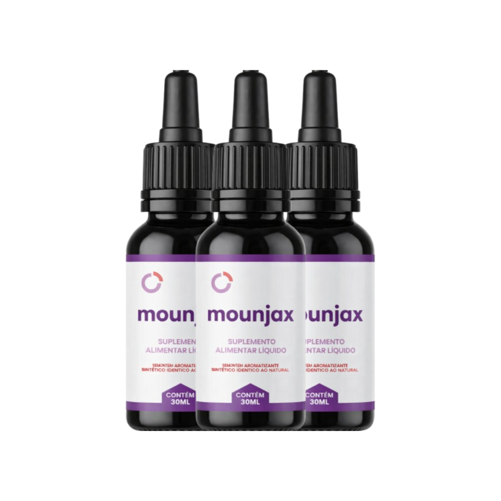 Moujax 30ml - Kit 3 Frascos Suplemento Alimentar original - Envio Imediato